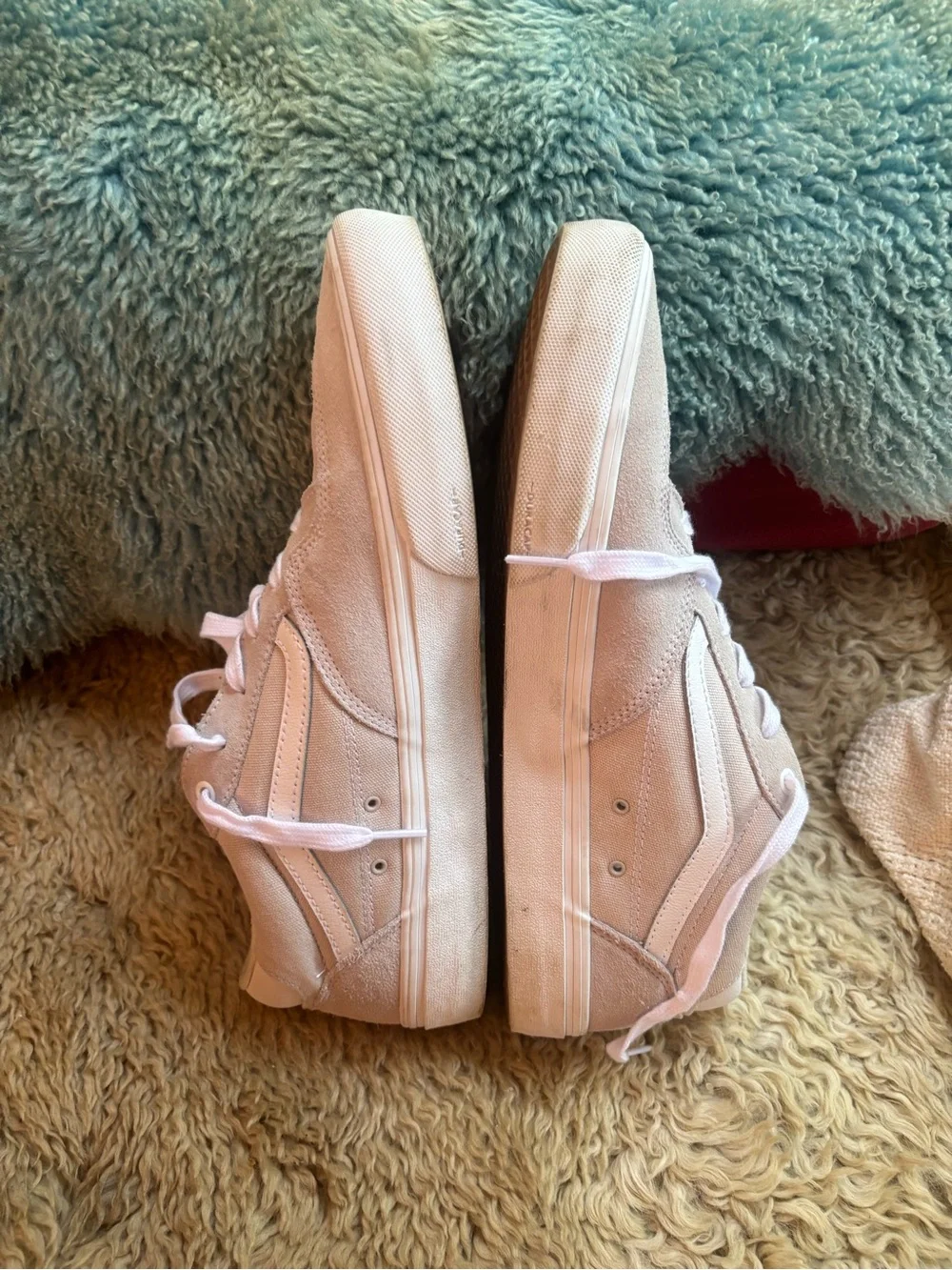 Vans canvas&suede cream sneaker mens size 13